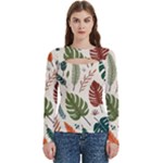 Leaves Autumn Women s Cut Out Long Sleeve T-Shirt