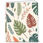 Leaves Autumn 8  x 10  Softcover Notebook