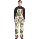 Leaves Autumn Men s Side Zip Front Pouch Ski And Snowboard Bib Pants	