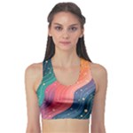 Art Abstract Pattern Fitness Sports Bra