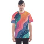 Art Abstract Pattern Men s Sport Mesh T-Shirt