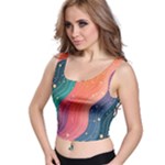 Art Abstract Pattern Crop Top