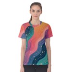 Art Abstract Pattern Women s Cotton T-Shirt