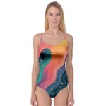 Art Abstract Pattern Camisole Leotard 