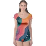 Art Abstract Pattern Boyleg Leotard 