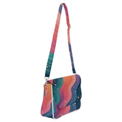 Shoulder Bag with Back Zipper 