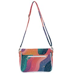 Shoulder Bag with Back Zipper 