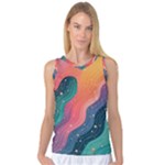 Art Abstract Pattern Women s Basketball Tank Top