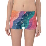 Art Abstract Pattern Boyleg Bikini Bottoms