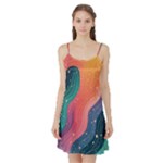 Art Abstract Pattern Satin Night Slip