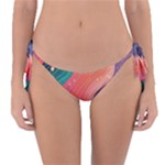 Art Abstract Pattern Reversible Bikini Bottoms