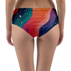 Reversible Mid-Waist Bikini Bottoms 