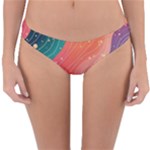 Art Abstract Pattern Reversible Hipster Bikini Bottoms