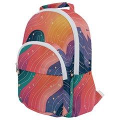 Rounded Multi Pocket Backpack 