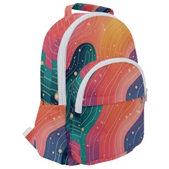 Rounded Multi Pocket Backpack 