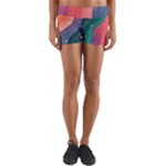 Art Abstract Pattern Yoga Shorts