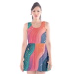 Art Abstract Pattern Scoop Neck Skater Dress