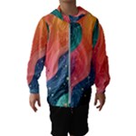 Art Abstract Pattern Kids  Hooded Windbreaker