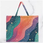 Art Abstract Pattern Zipper Large Tote Bag