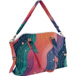 Art Abstract Pattern Canvas Crossbody Bag