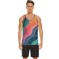 Men s Wide Collar Tank Top 