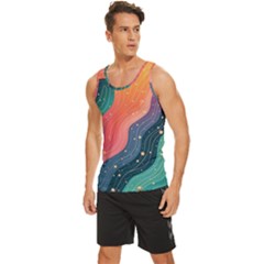 Men s Wide Collar Tank Top 