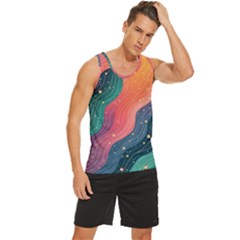 Men s Wide Collar Tank Top 