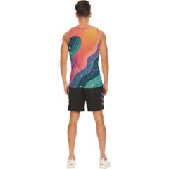 Men s Wide Collar Tank Top 