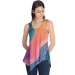 Art Abstract Pattern Sleeveless Tunic