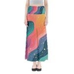 Art Abstract Pattern Full Length Maxi Skirt