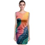 Art Abstract Pattern Classic Sleeveless Midi Dress