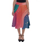 Art Abstract Pattern Perfect Length Midi Skirt