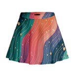 Art Abstract Pattern Mini Flare Skirt