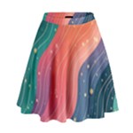 Art Abstract Pattern High Waist Skirt