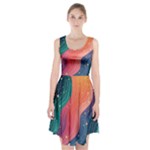 Art Abstract Pattern Racerback Midi Dress