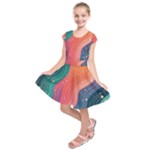 Art Abstract Pattern Kids  Short Sleeve Dress