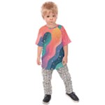 Art Abstract Pattern Kids  Raglan T-Shirt