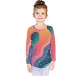 Art Abstract Pattern Kids  Long Sleeve T-Shirt