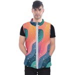 Art Abstract Pattern Men s Puffer Vest