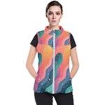 Art Abstract Pattern Women s Puffer Vest