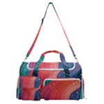 Art Abstract Pattern Sports Gym Duffle Bag with Shoe Compartment