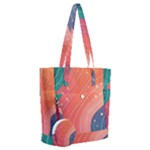 Art Abstract Pattern Everyday Shoulder Bag with Pouch Bag