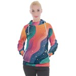 Art Abstract Pattern Women s Hooded Pullover