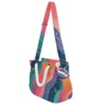 Art Abstract Pattern Rope Handles Shoulder Strap Bag