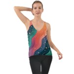 Art Abstract Pattern Chiffon Cami