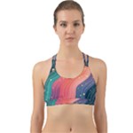 Art Abstract Pattern Back Web Sports Bra