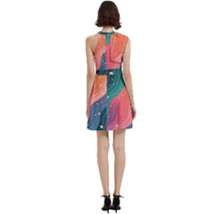 Cocktail Party Halter Sleeveless Dress With Pockets 