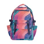 Art Abstract Pattern Carry-on Double Buckle Travel Backpack