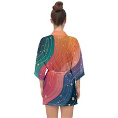 Half Sleeve Chiffon Kimono 