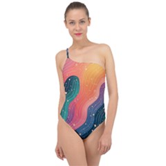 Classic One Shoulder Swimsuit 